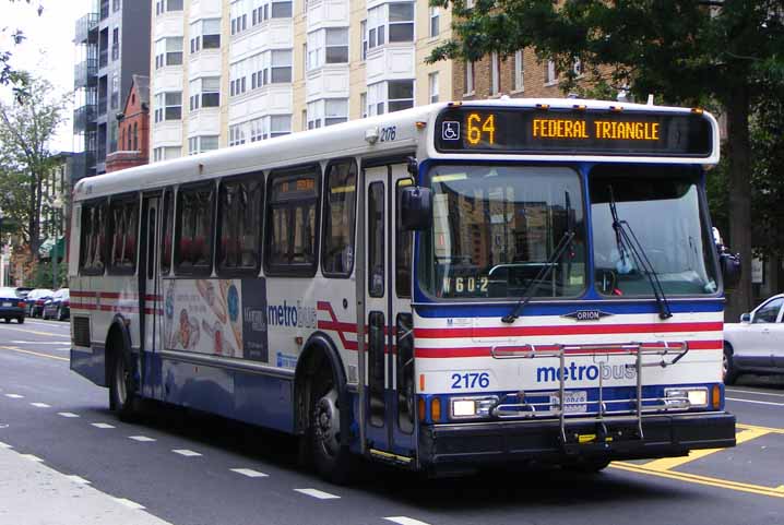 WMATA Metrobus Orion V 2176